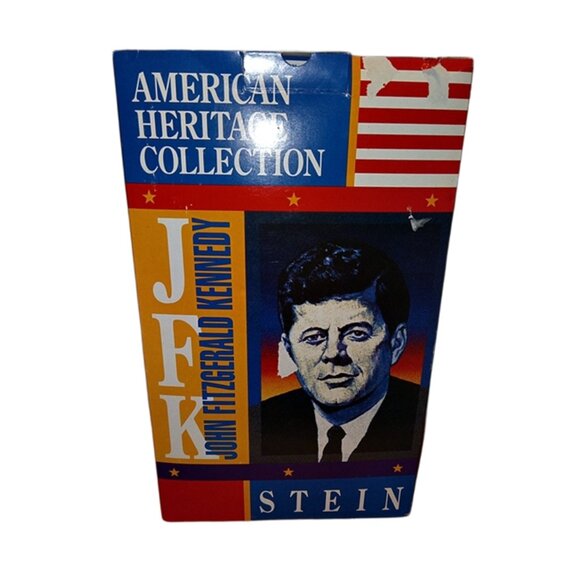 John F Kennedy American Heritage Stein 1993 Anheuser Busch /Gerz Made in Germany - Picture 10 of 13